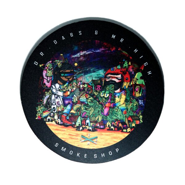 Pad Dabsandhigh - Mundo Trippy | Superficie acolchonada para vidrios
