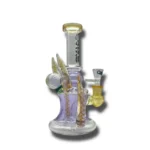 Yellow Four Horn Rig Bong / Calvo Glass - Imagen 3
