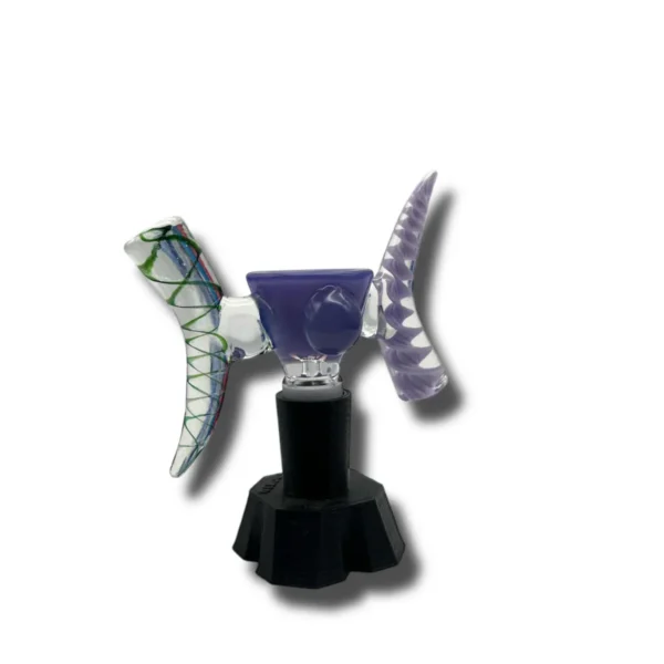 Bowl o Boquilla 14MM Doble Cuerno Morado