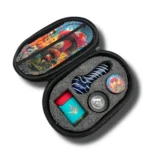 Kit 420 con Pipa de Vidrio – Set Completo con Estuche Rígido Diseño Psicodélico