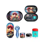 Kit 420 con Pipa de Vidrio – Set Completo con Estuche Rígido Diseño Psicodélico - Imagen 2