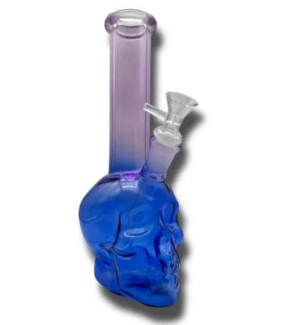 bong calavera morado azul