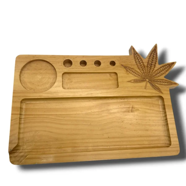 Bandeja mediana madera Cannabis