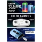 Cartisan Veil Bar Duo | Bateria para cartuchos 510 - Imagen 5