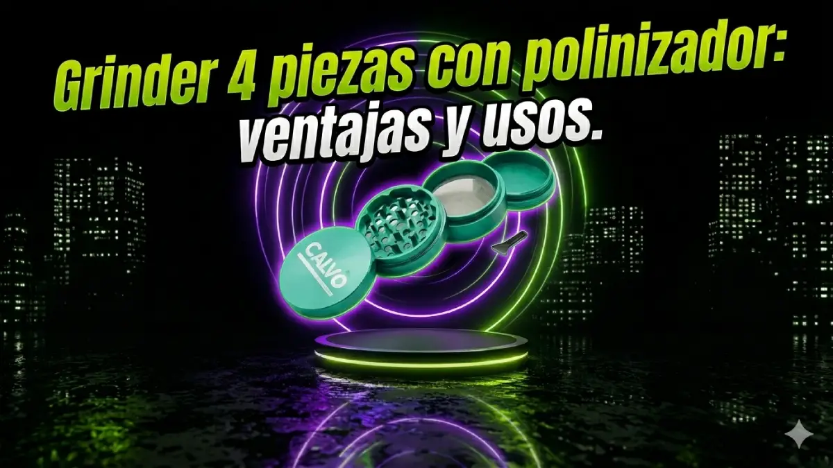 grinder 4 piezas con polinizador