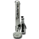 set bong straight tube negro