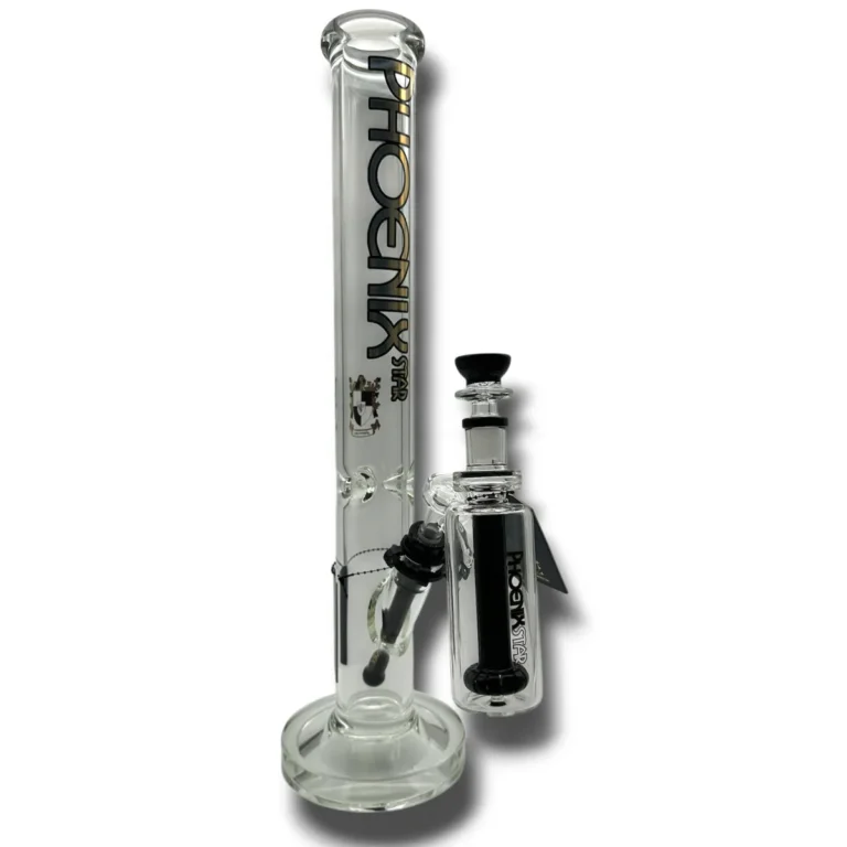 set bong straight tube negro